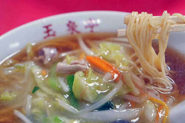 麺は細麺です。