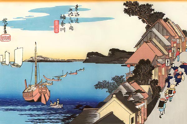 東海道五十三次「神奈川・台之景」