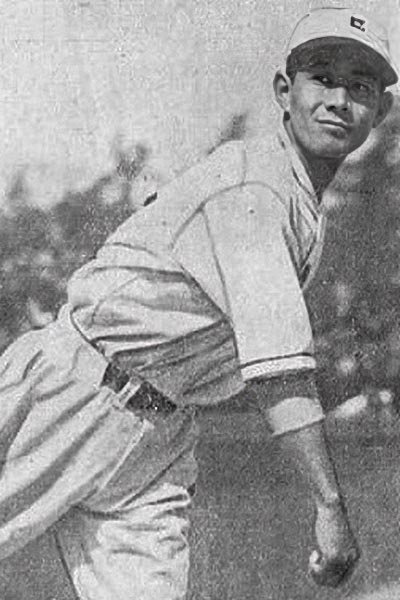 全日本代表野球チームのメンバーに選ばれた17歳の沢村栄治