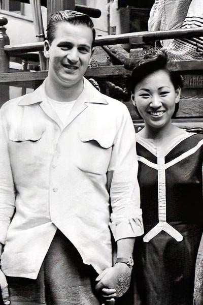 出会った頃のハリー・コルベット・飯田かよ子ご夫妻